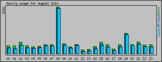 Hourly usage